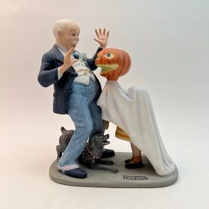 Norman Rockwell Figurine, Trick or Treat, The Danbury Mint, 1980